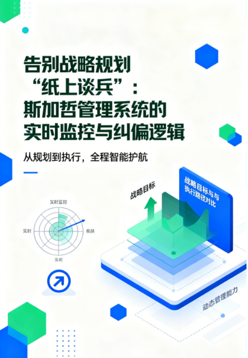 告别战略规划 “纸上谈兵”：斯加哲战略管理系统的实时监控与纠偏逻辑