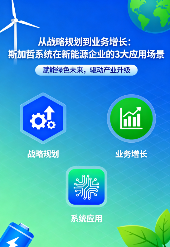 从战略规划到业务增长：斯加哲系统在新能源企业的 3 大应用场景